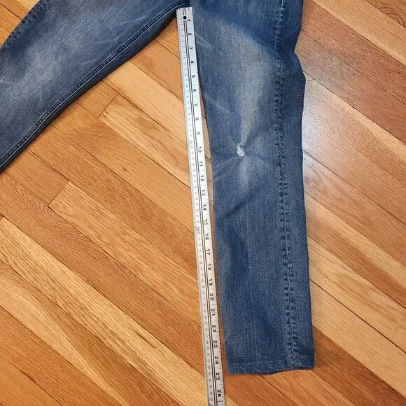 Mother The Dazzler Hoover Straight Leg High Waist Jeans, Sz 26 - Picture 9 of 9